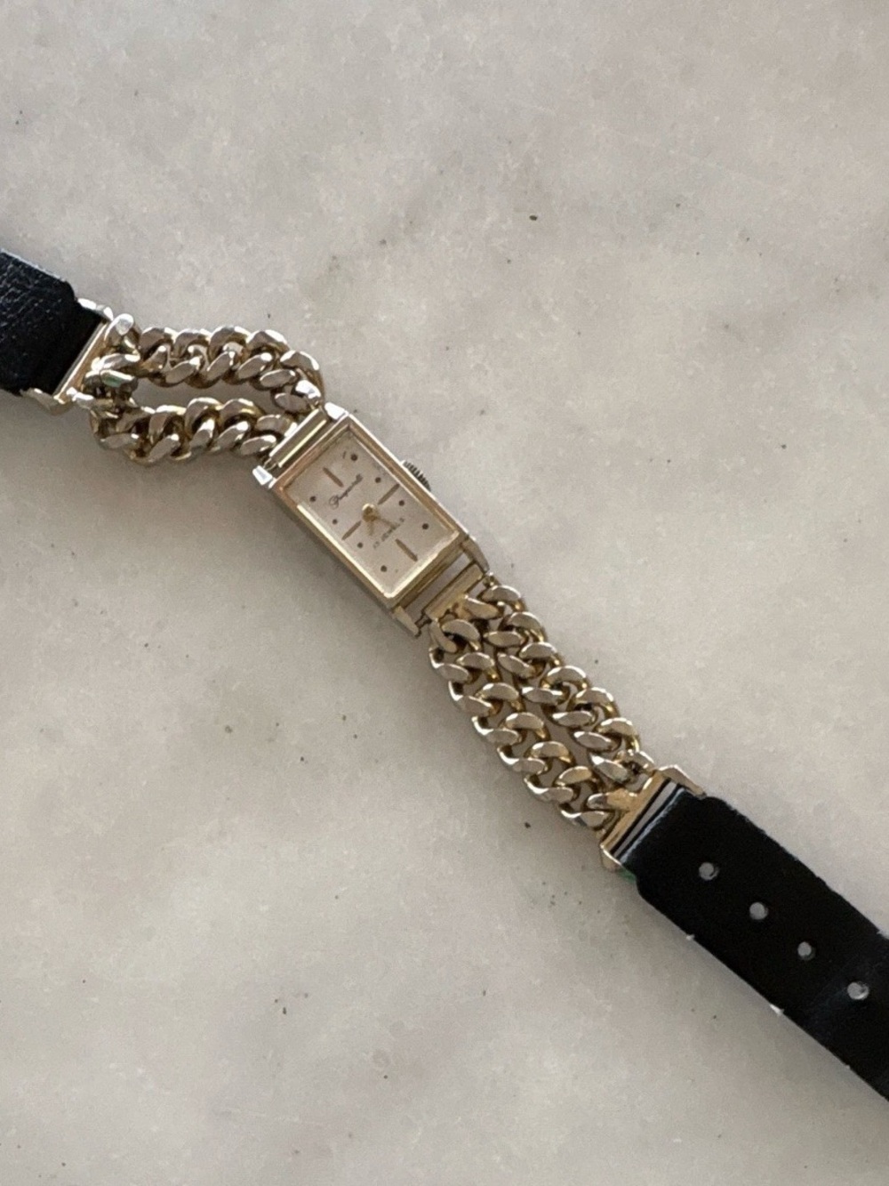 Schiaparelli Gold-Tone Chain Link Women's Watch